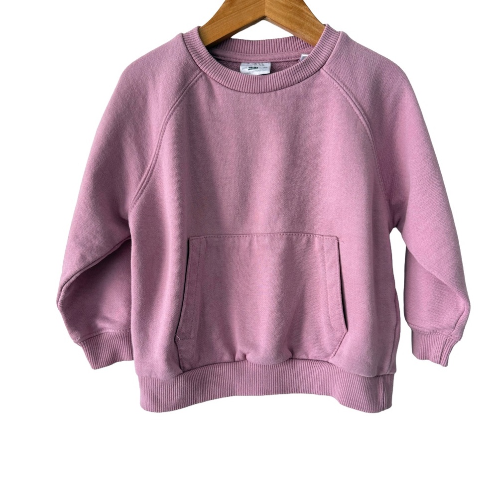 Zara Pink Kids Crew Sweatshirt Size 18/24 Months